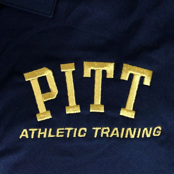 Pittsburgh Panthers Mens Shirt Small Polo Nike Navy Short Sleeve NCAA Sports Top - Picture 4 of 10